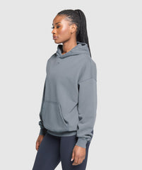 GSLC Graphic Oversized Hoodie - Iron Blue