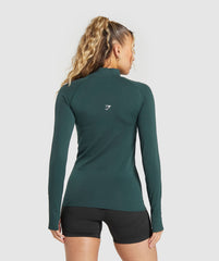 Vital 1/2 Zip - Woodland Green Marl