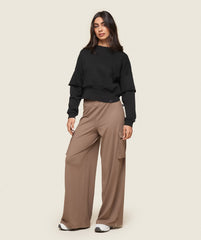 GS x Leana Deeb Flared Pants - Soul Brown