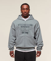 Authentic Apparel Zip Up Hoodie - Smokey Grey