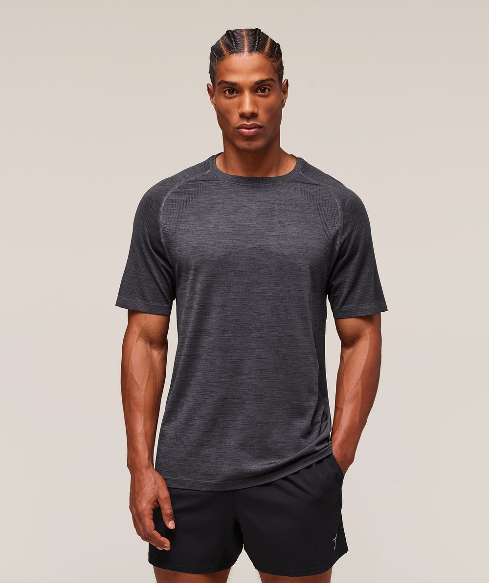 Versatile Seamless T-Shirt - Dark Grey/Black