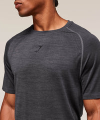 Versatile Seamless T-Shirt - Dark Grey/Black