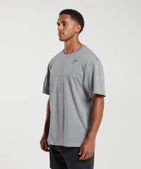 Essential Oversized T-Shirt - Charcoal Grey Marl