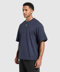 Rest Day Essentials Boxy T-Shirt - Heavy Blue