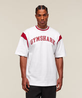 GSLC Oversized T-Shirt - White/Conditioning Red