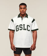 GSLC Retro Polo Shirt - Trail Green/Soft White