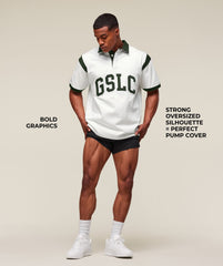 GSLC Retro Polo Shirt - Trail Green/Soft White