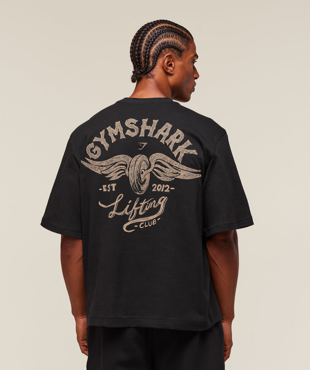Flying Weights T-Shirt - Black