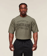 Lightweight Slub Textured T-Shirt - Utility Green