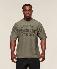 Lightweight Slub Textured T-Shirt - Utility Green