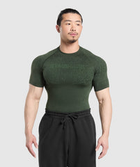 Tectonic Seamless T Shirt - Trail Green/Classic Green