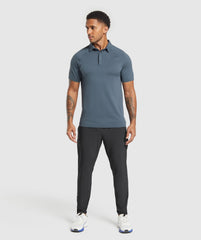 Seamless Polo Shirt - Titanium Blue