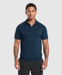 Seamless Polo Shirt - Navy