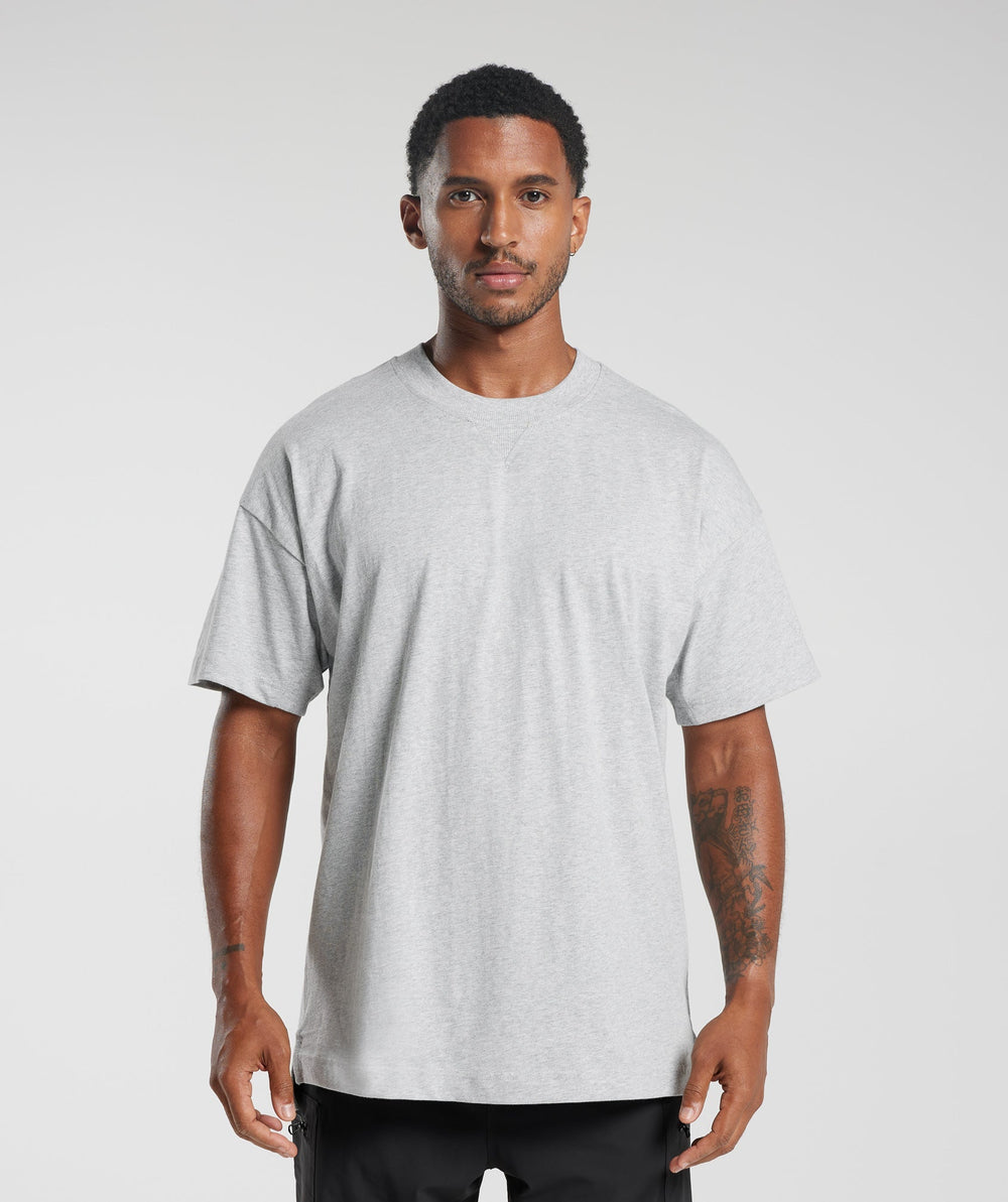 Rest Day Essentials T-Shirt - Light Grey Core Marl