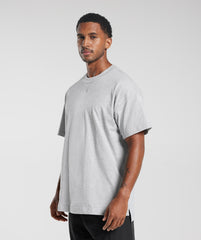 Rest Day Essentials T-Shirt - Light Grey Core Marl