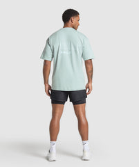 Running Graphic T-Shirt - Cool Blue
