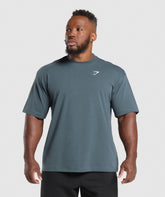 Essential Oversized T-Shirt - Titanium Blue