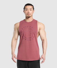 Legacy Drop Arm Tank - Washed Berry Pink