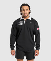 Rugby Shirt - Black/White