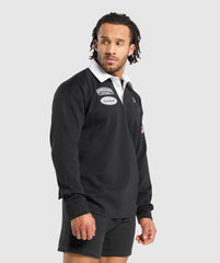Rugby Shirt - Black/White