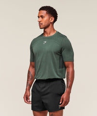 Lightweight Seamless T-Shirt - Chalk Green/Base Green