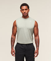Oversized Performance Tank - Stone Grey