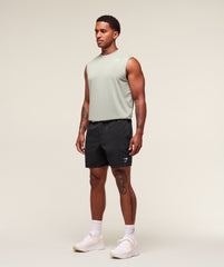 Oversized Performance Tank - Stone Grey