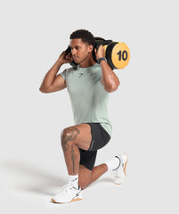 Apex Seamless T-Shirt - Cool Turquoise/Black