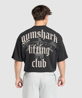 Lifting Club T-Shirt - Black/Light Grey