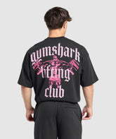 Lifting Club T-Shirt - Black/Dolly Pink