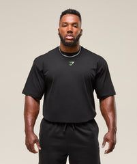 Power T-Shirt - Black/Energy Gelato Green