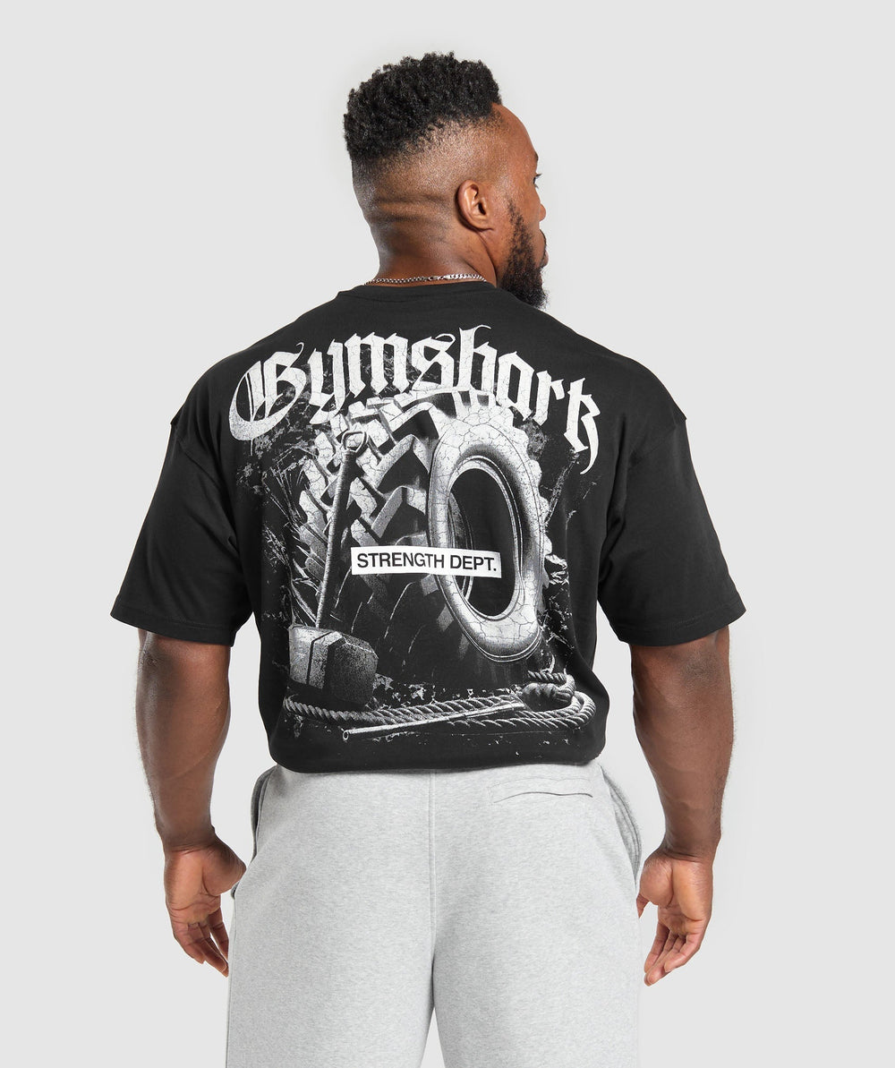 Tyre Graphic T-Shirt - Black