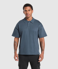 Short Sleeve Polo - Cargo Blue