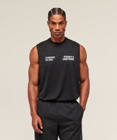 S&C Graphic Cut Off Tank - Black