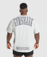Bodybuilding Graphic Short Sleeve T-Shirt - Metal Grey