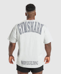 Bodybuilding Graphic Short Sleeve T-Shirt - Metal Grey