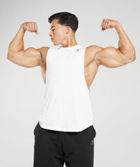 React Drop Arm Tank - White