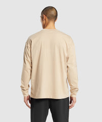 Strength and Conditioning Long Sleeve T-Shirt - Vanilla Beige