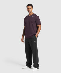Crest T-Shirt - Plum Brown