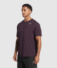 Crest T-Shirt - Plum Brown