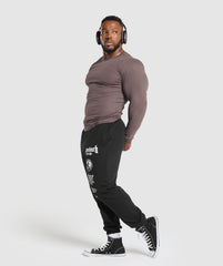 Ribbed Long Sleeve T-Shirt - Steel Purple