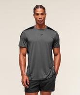 Arrival Block T-Shirt - Dark Grey