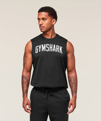 Worn Graphic Tank - Black