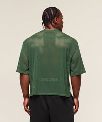Mesh Oversized T-Shirt - Classic Green