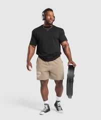 Trophy Graphic Shorts - Cement Brown