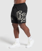 Varsity Graphic Shorts - Black