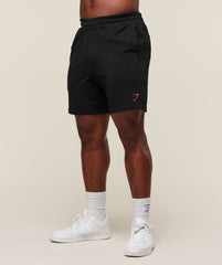 Prime 7" Shorts - Black/Vivid Red