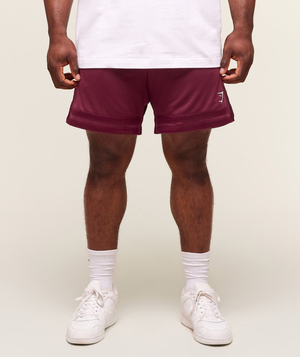 Varsity Mesh Shorts - Strong Pink