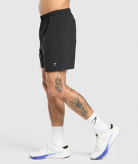 Keep Showing Up 7" Shorts - Black