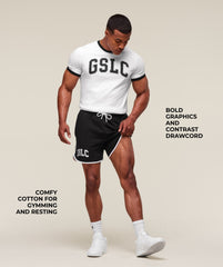 GSLC Contrast 5" Shorts - Black/White